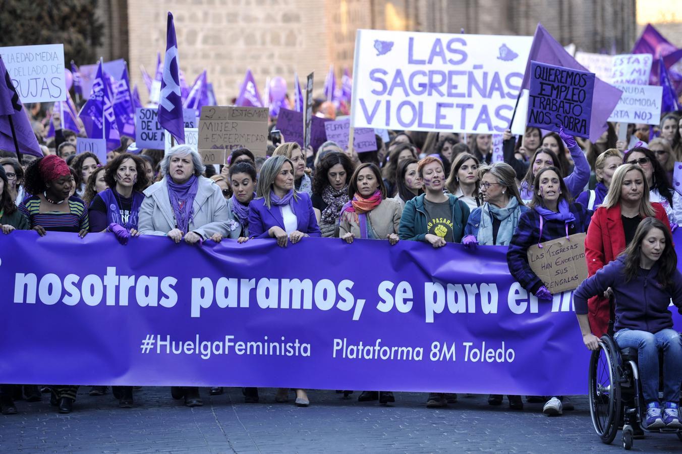 Multitudinaria manifestación en Toledo por el Día de la Mujer